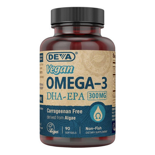 Vegan Omega-3 DHA-EPA 90 SOFTGELS by Deva Nutrition
