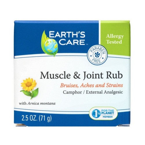 Muscle And Joint Rub 2.5 Oz by Earth's Care
