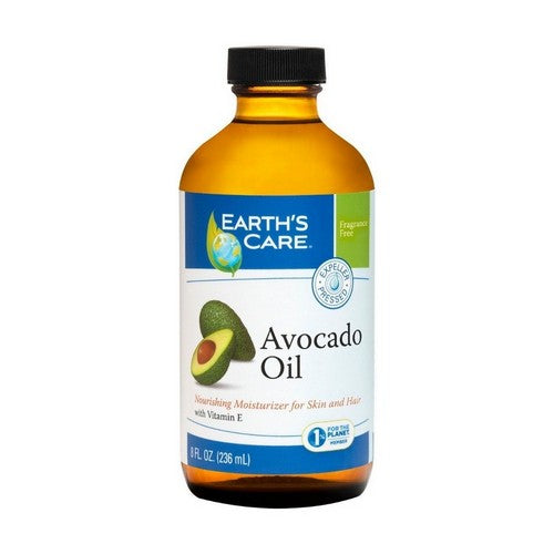 100% Natural Avocado Oil With Vitamin E 8 Oz by Earth's Care