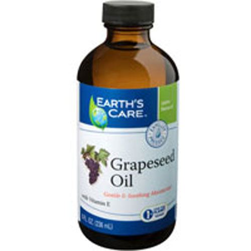 Grape Seed Oil 100% Pure and Natural 8 OZ by Earth's Care