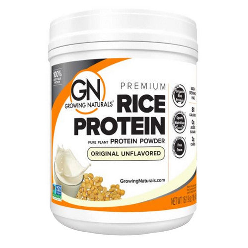 Organic Rice Protein Original 1 LB by Growing Naturals