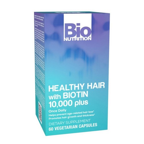 Healthy Hair With Biotin 60 vcaps by Bio Nutrition Inc