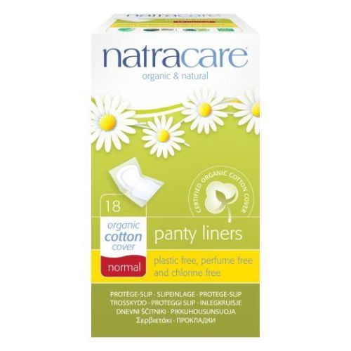 Panty Liners Organic Cotton Covers Normal 18 Count by Natracare