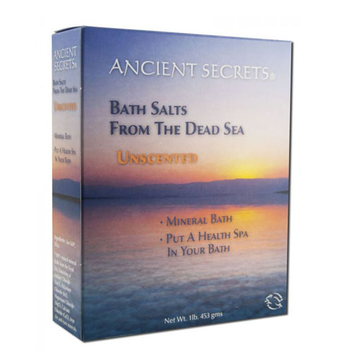 Dead Sea Bath Salt Unscented 1 Lb by Ancient Secrets