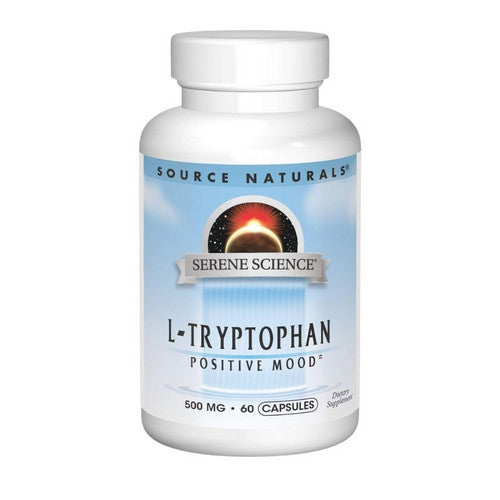 Serene Science Label L-Tryptophan 60 Caps by Source Naturals