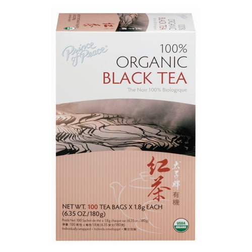 Organic Black Tea 100 Bags by Prince Of Peace