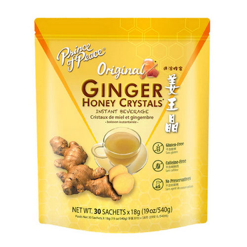Ginger Honey Crystals Instant Beverage 30 Sachets by Prince Of Peace