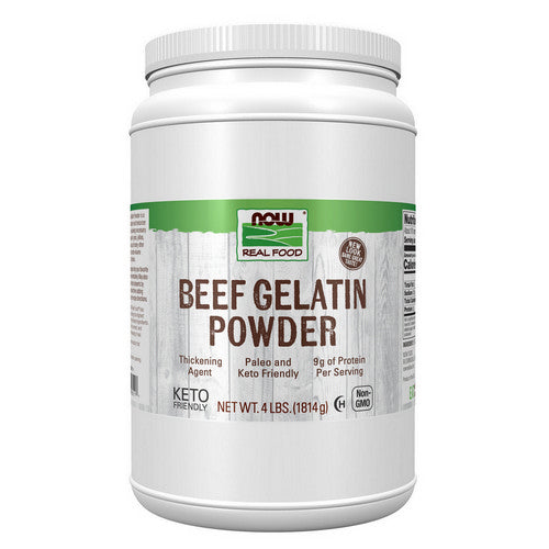Beef Gelatin Powder 4 Lbs by Now Foods