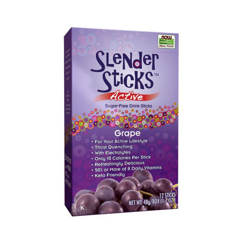 Slender Sticks Active Grape 12 sticks by Now Foods
