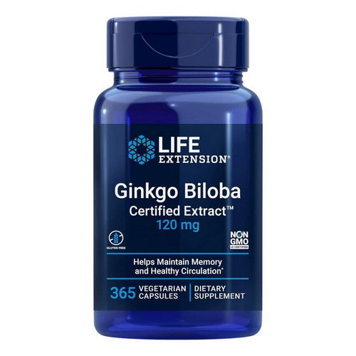 Ginkgo Biloba Certified Extract 365 Veg Caps by Life Extension