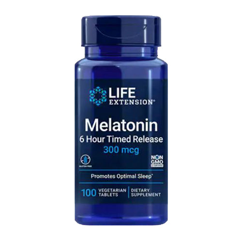 Melatonin 6 Hour Timed Release 100 Vcaps by Life Extension