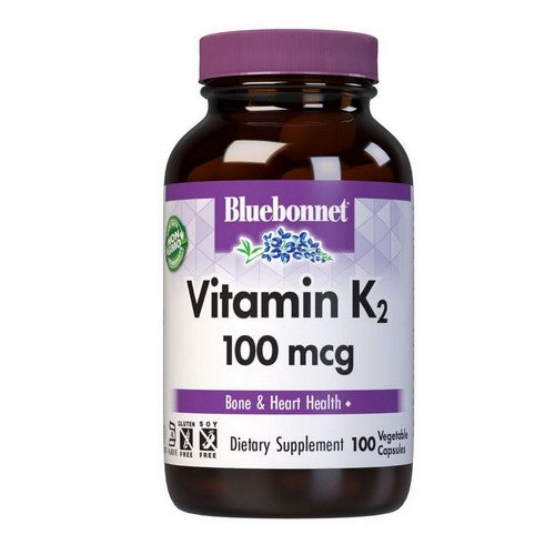 Natural Vitamin K2 100 Veg Caps by Bluebonnet Nutrition