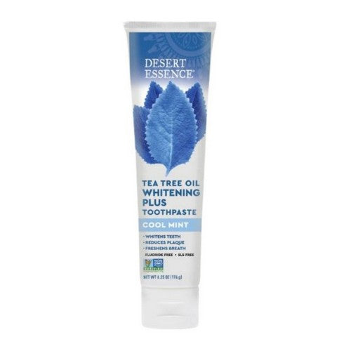 Tea Tree Oil Whitening Plus Toothpaste Cool Mint 6.25 Oz by Desert Essence