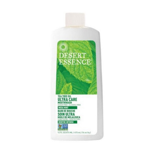 Tea Tree Oil Ultracare Mouth Wash Mega Mint, 16 oz by Desert Essence