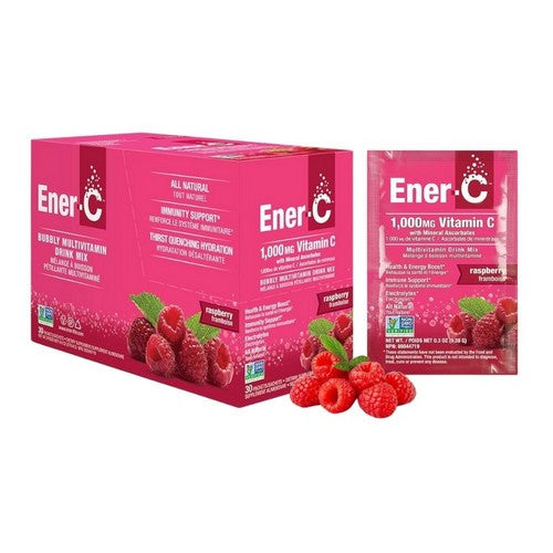 Vitamin C Multivitamin Drink Mix Raspberry 30 Packets by Ener-C