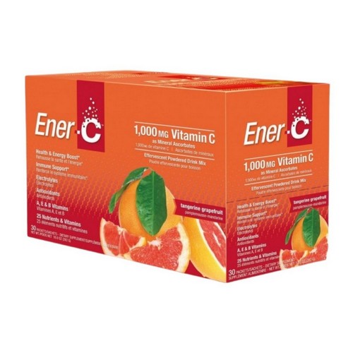 Vitamin C Bubbly Multivitamin Drink Mix Tangerine Grapefruit 30 Packets by Ener-C