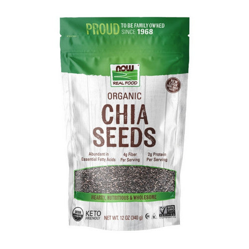 Organic Chia Seed Black 12 oz by Now Foods