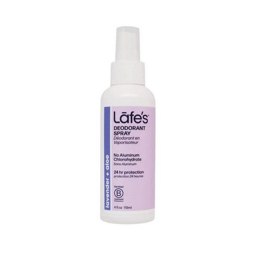 Deodorant Spray Soothe Lavender And Aloe 4 oz by Lafes Natural Body Care