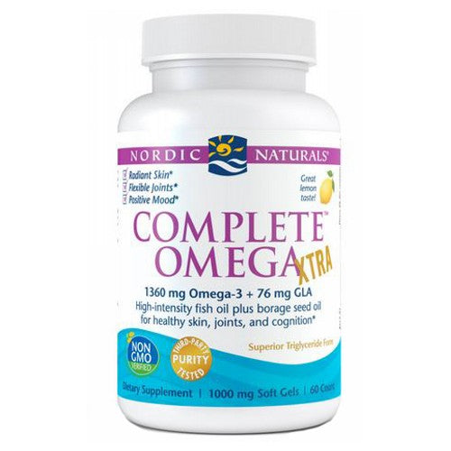 Complete Omega Xtra Lemon Taste 60 Softgels by Nordic Naturals