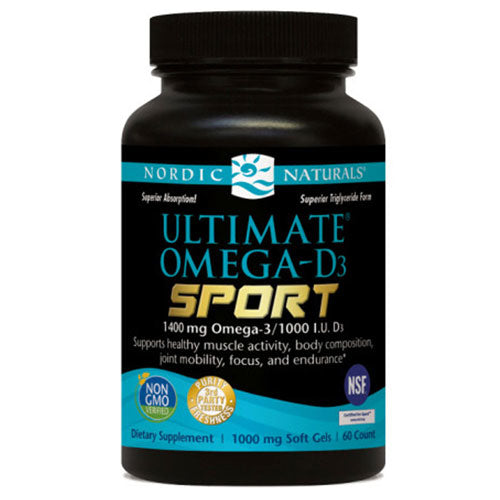 Ultimate Omega-D3 Sport 60 Softgels by Nordic Naturals