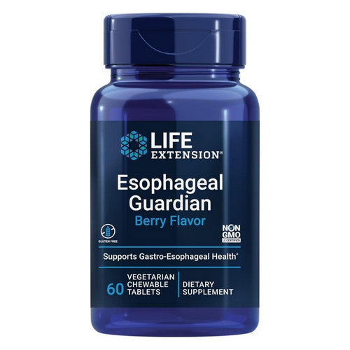 Esophageal Guardian Natural Berry Flavor, 60 Chewable Tabs by Life Extension