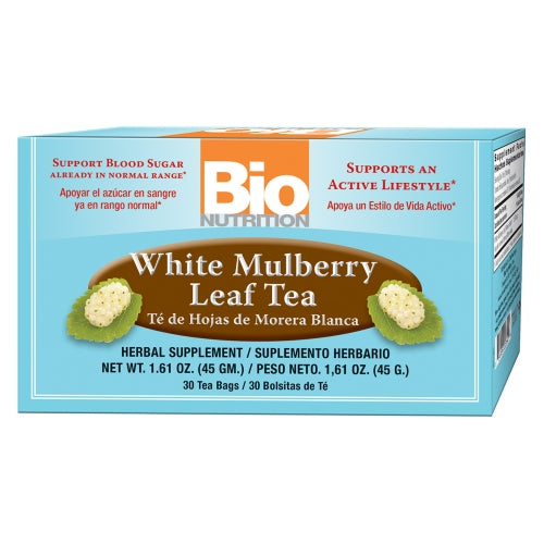 White Mulberry Leaf Tea 30 Bags by Bio Nutrition Inc