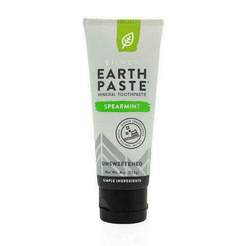 Silver Earthpaste Mineral Toothpaste Unsweetened Spearmint 4 Oz by Redmond