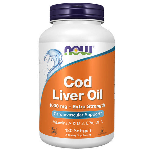 Cod Liver Oil 180 SoftGels by Now Foods