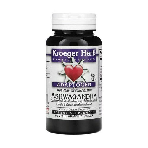 Adaptogen Ashwagandha 60 Veg Caps by Kroeger Herb