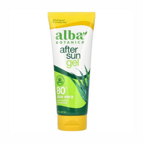 After Sun Gel 80% Aloe Vera 8 Oz by Alba Botanica