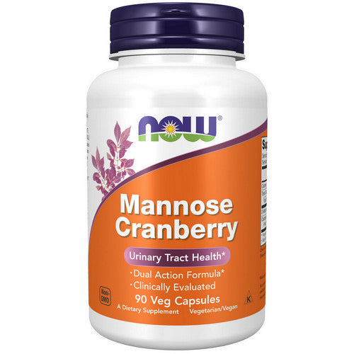 Mannose 90 Vcaps, Cranberry by Now Foods