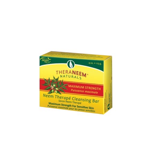 Maximum Strength Neem Oil Soap Fragrance Free 4 oz by TheraNeem Naturals