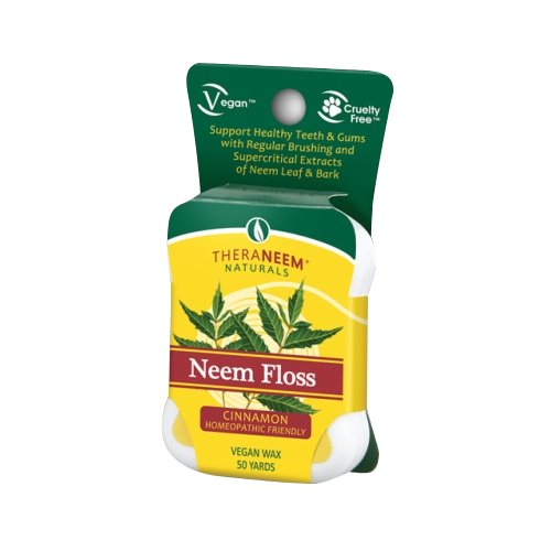 Dental Floss Cinnamon 1 Each (50 yards) by TheraNeem Naturals