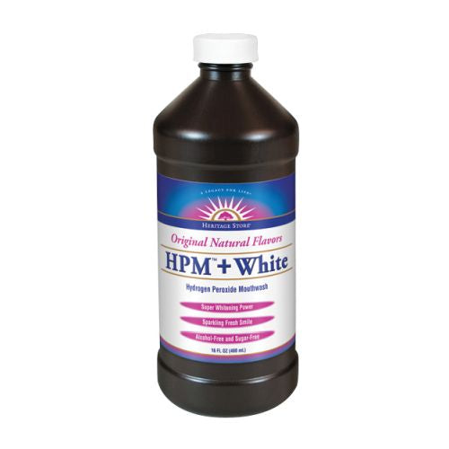 Hydrogen Peroxide Mouthwash Plus White Menthol 16 Oz by Heritage Store