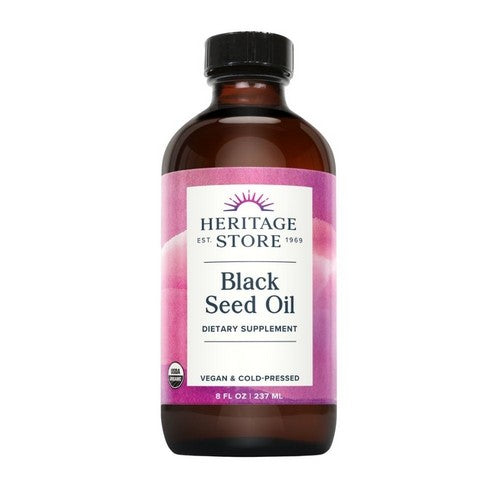 Organic Black Seed Oil 8 Oz by Heritage Store