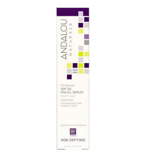 Age Defying Facial Serum Spf 30 Unscented 2 Oz by Andalou Naturals