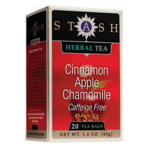 Cinnamon Apple Chamomile Tea Caffeine Free 20 Bags by Stash Tea