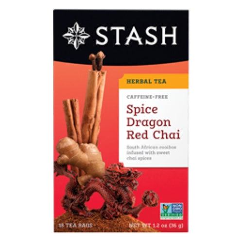 Spice Dragon Red Chai Tea Caffeine Free 18 Bags by Stash Tea