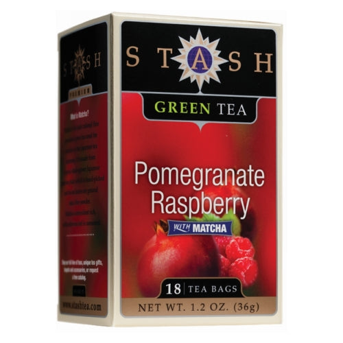 Pomegranate Raspberry with Matcha Tea 18 Bags by Stash Tea
