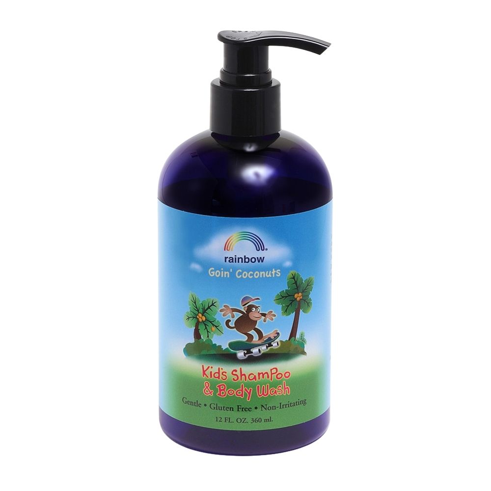 Kids Shampoo Body Wash Goin Coconuts 12 Oz by Rainbow Research