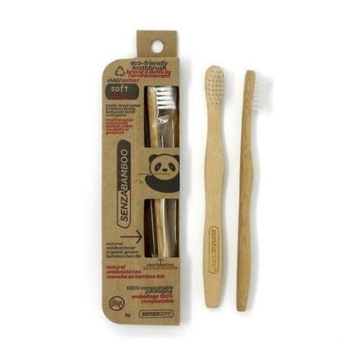 Toothbrush Soft Child's Eco-Friendly SenzaBamboo 1 Count by Senzacare