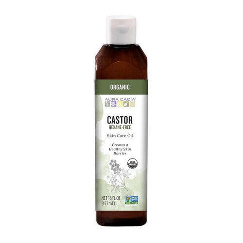 Organic Skin Care Castor Oil 16 Oz by Aura Cacia