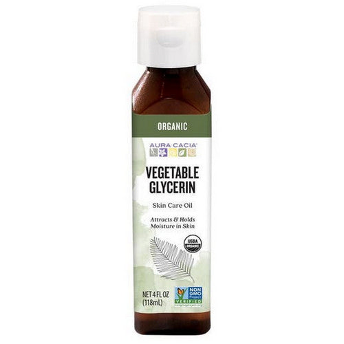 Organic Skin Care Oil Vegetable Glycerin 4 Oz by Aura Cacia