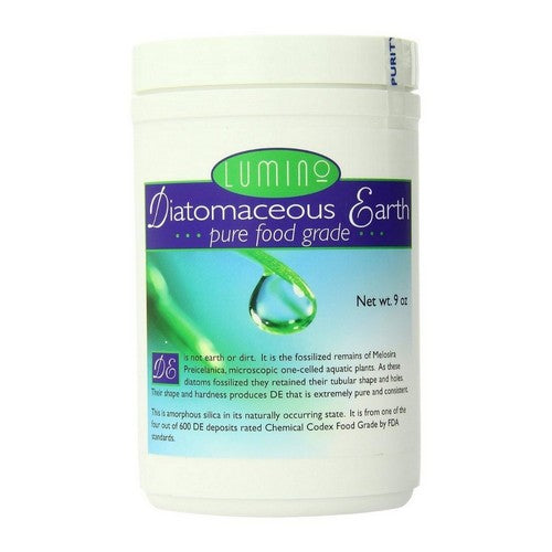 Diatomaceous Earth Fresh Water Food Grade Pure 9 Oz by Lumino