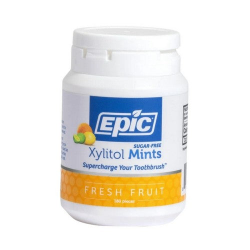 Xylitol Mints Sugar Free Fresh Fruit Fresh Fruit 180 Pc by Epic Dental