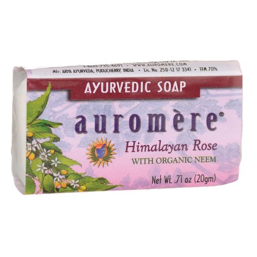 Ayurvedic Bar Soap Himalayan Rose 0.71 Oz by Auromere