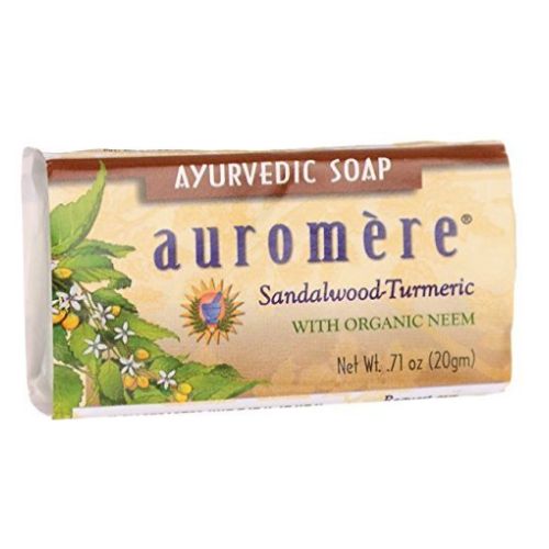 Ayurvedic Bar Soap Sandalwood Tumeric 0.71 Oz by Auromere