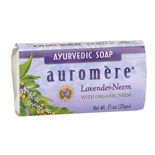 Ayurvedic Bar Soap Lavender Neem 0.71 Oz by Auromere