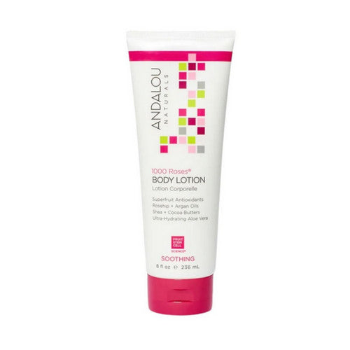 1000 Roses Soothing Body Lotion 8 Oz by Andalou Naturals