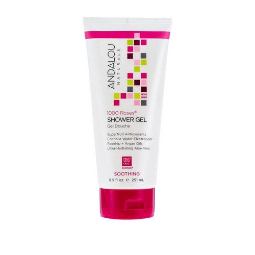 1000 Roses Soothing Shower Gel 8.5 Oz by Andalou Naturals